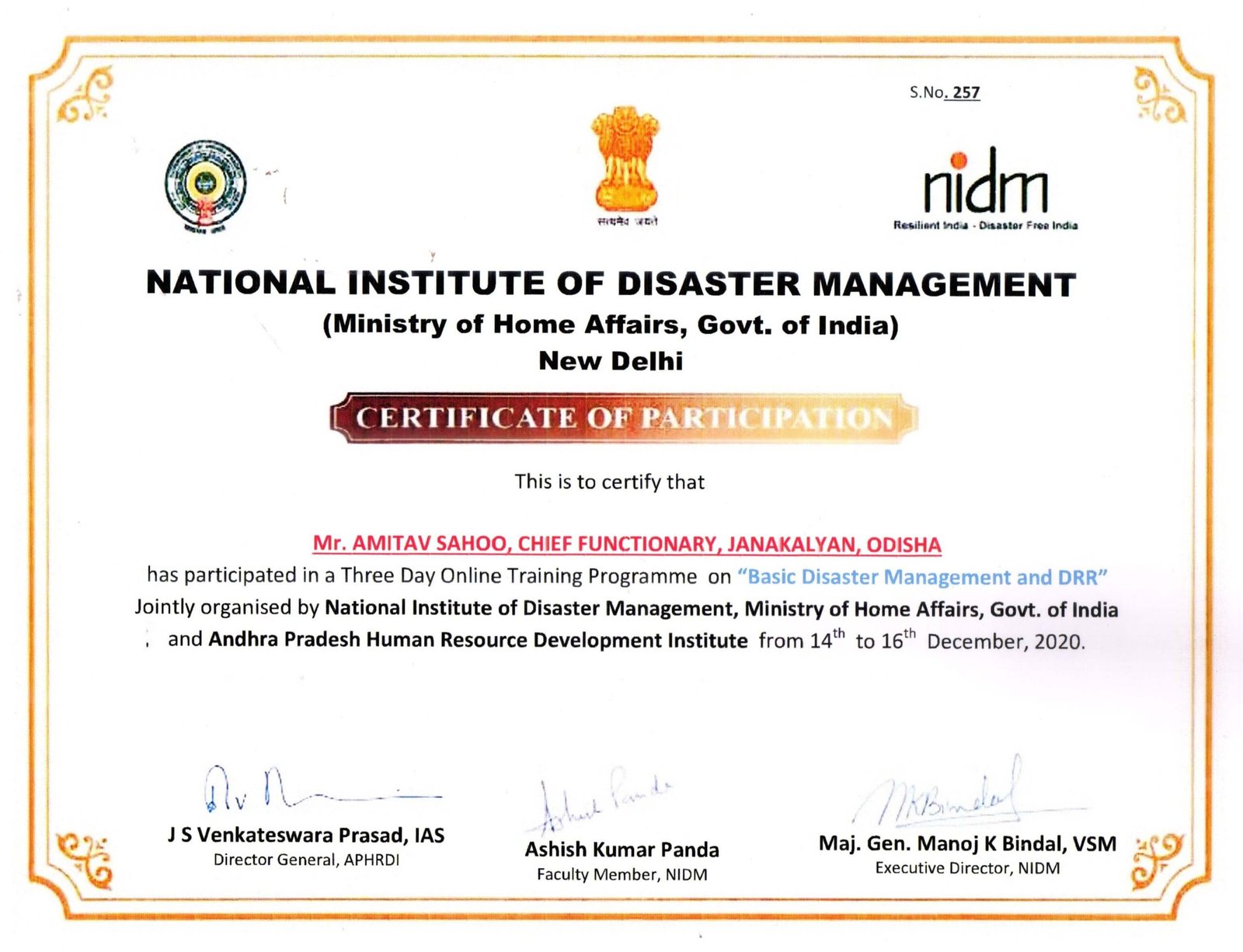 NIDM - CERT